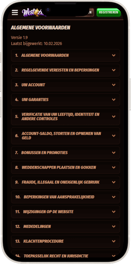 Veiligheid Westace Casino